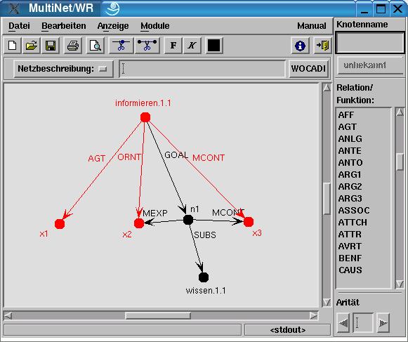 MultiNet semantics (relational part) for the HaGenLex entry shown in Figure 3